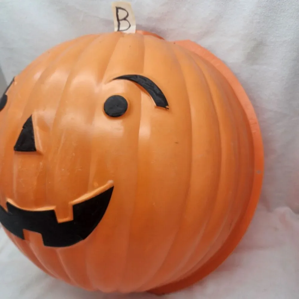 Decoration Jack O Lantern Pumpkin Lamp Post 2Pc Cover Halloween Shamrock Plastic
